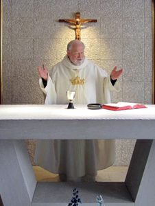 Fr Paul Bernier SSS celebrates Mass at St Ann Shrine