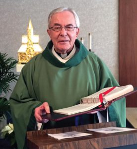 Fr Roger Bourgeous SSS in St Ann Shrine